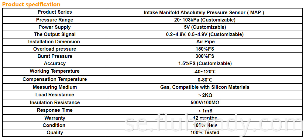 HM9100 Vacuum Pressure Sensor